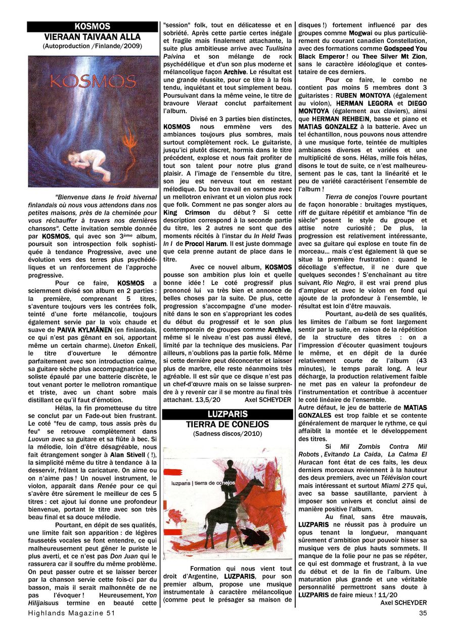 Highlands Magazine review 1